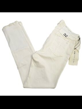 Rag & Bone white capri jeans w/raw hem NWT Women’s size 32 | j19